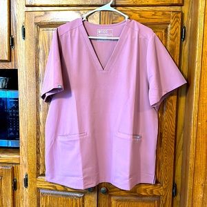 Figs Mauve XXL Scrub Top